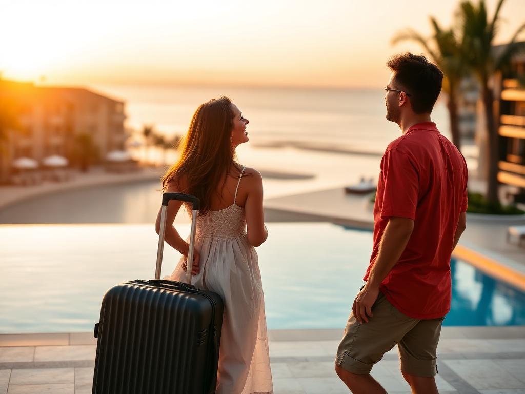 Viagem com hotel e passagem paga